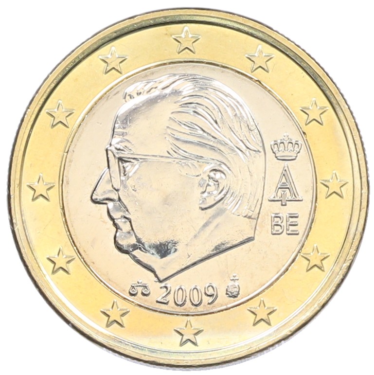 1 евро 2009 года Бельгия — Фото №1