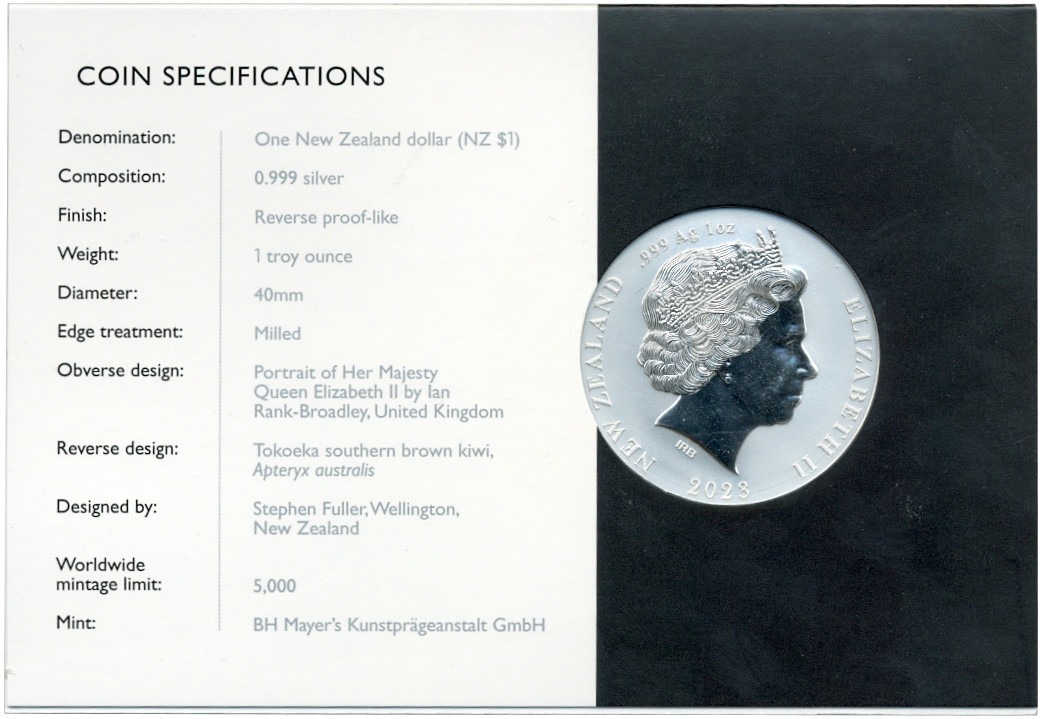 1 доллар 2023 года Новая Зеландия «Киви» — Фото №4