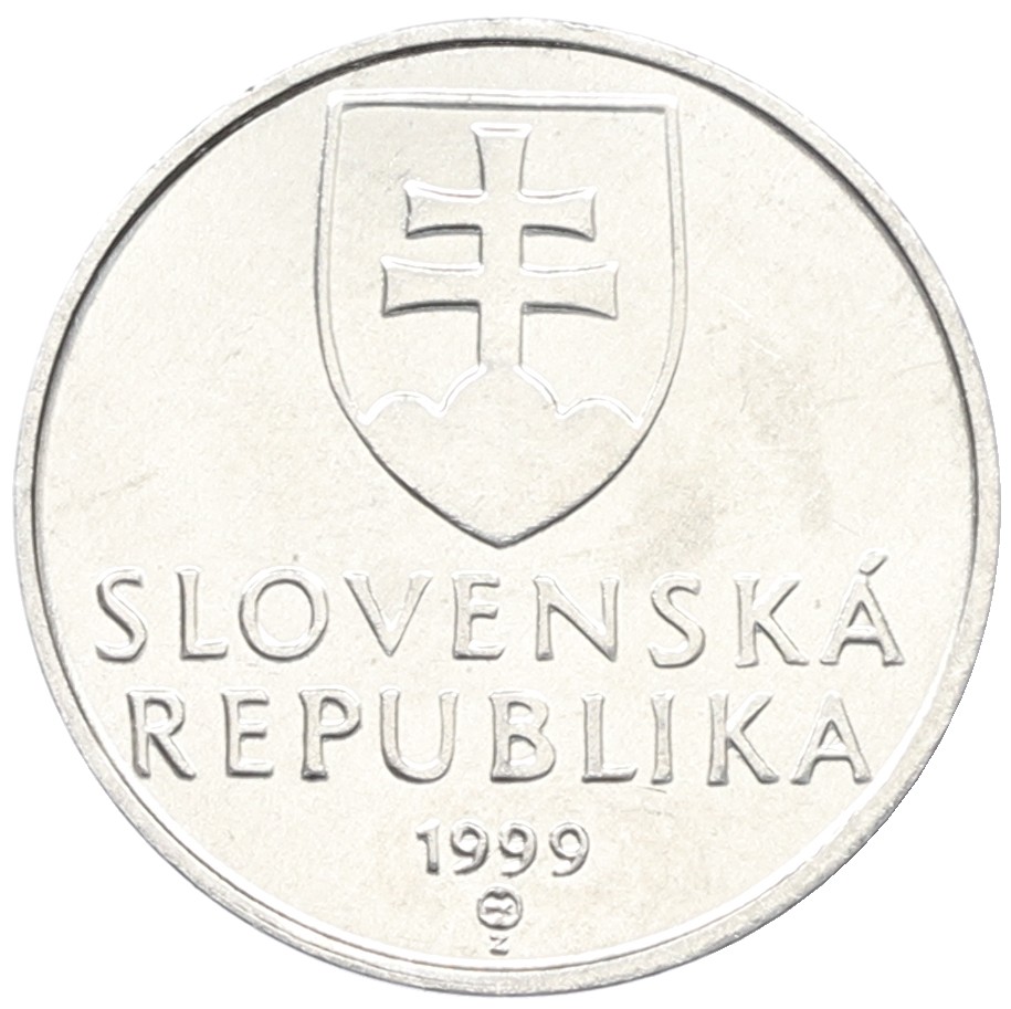 10 геллеров 1999 года Словакия — Фото №2