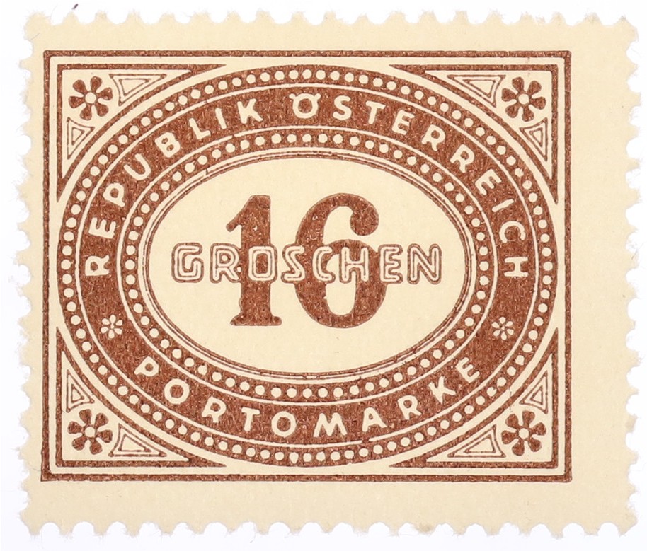 Почтовая марка 16 грошей 1947 года Австрия — Фото №1