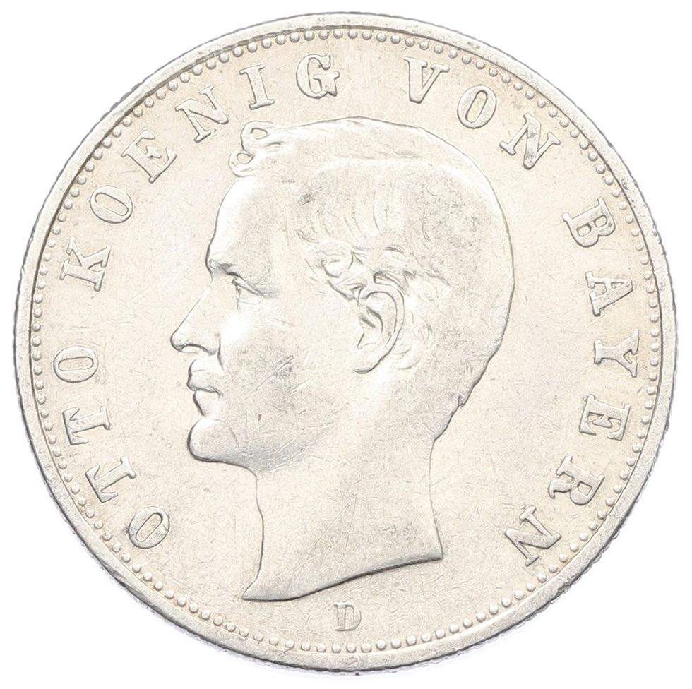 2 марки 1907 года Германия (Бавария) — Фото №1