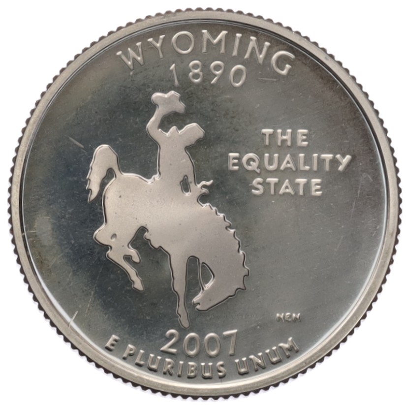 1/4 доллара (25 центов) 2007 года S США «Штаты и территории — Вайоминг» — Фото №1