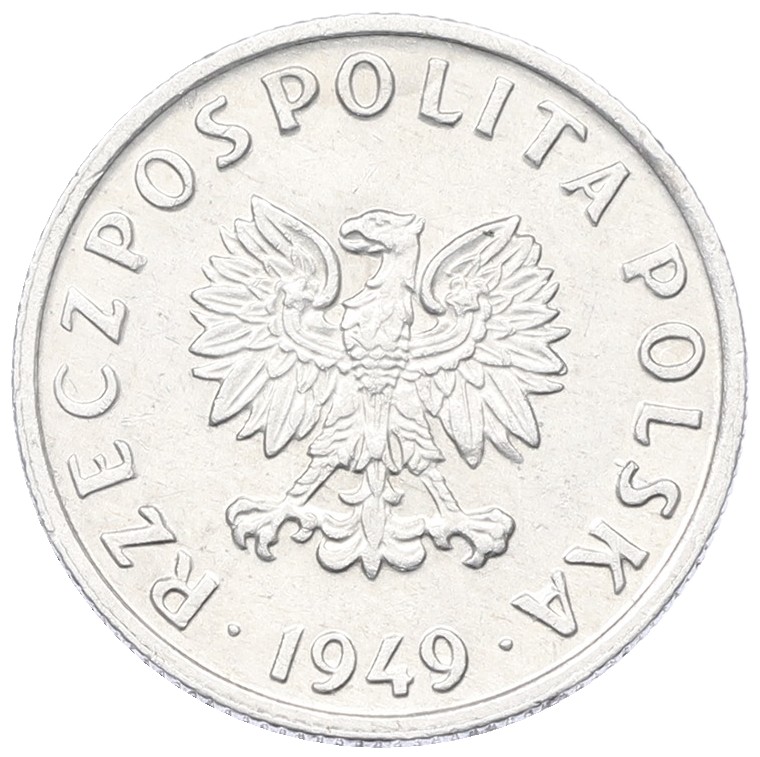 5 грошей 1949 года Польша — Фото №2