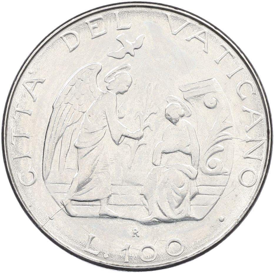 100 лир 1987 года Ватикан — Фото №1