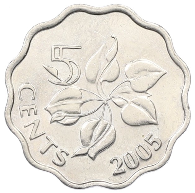 5 центов 2005 года Свазиленд — Фото №1