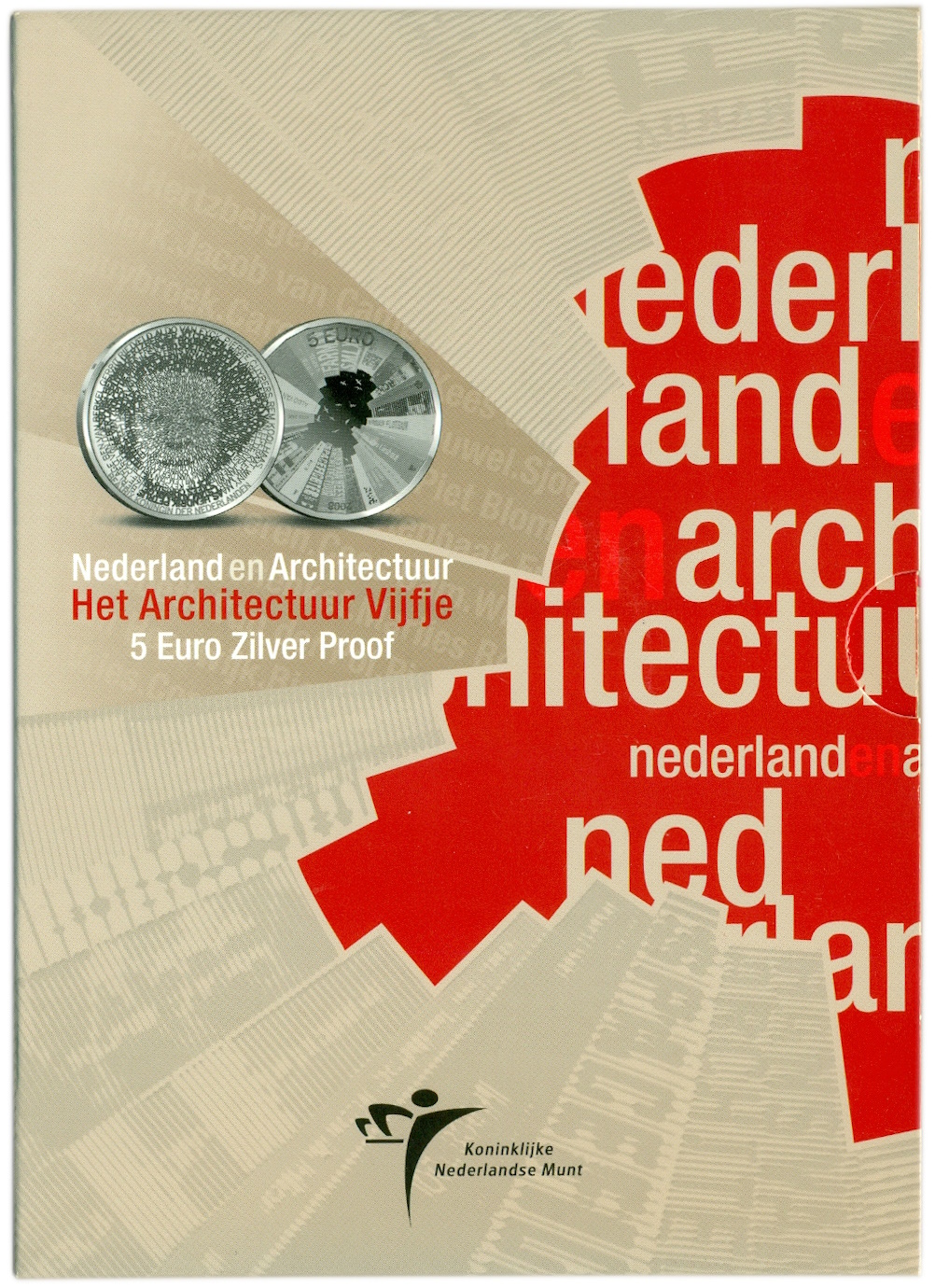 5 евро 2008 года Нидерланды «Нидерландская архитектура» (в буклете) — Фото №3