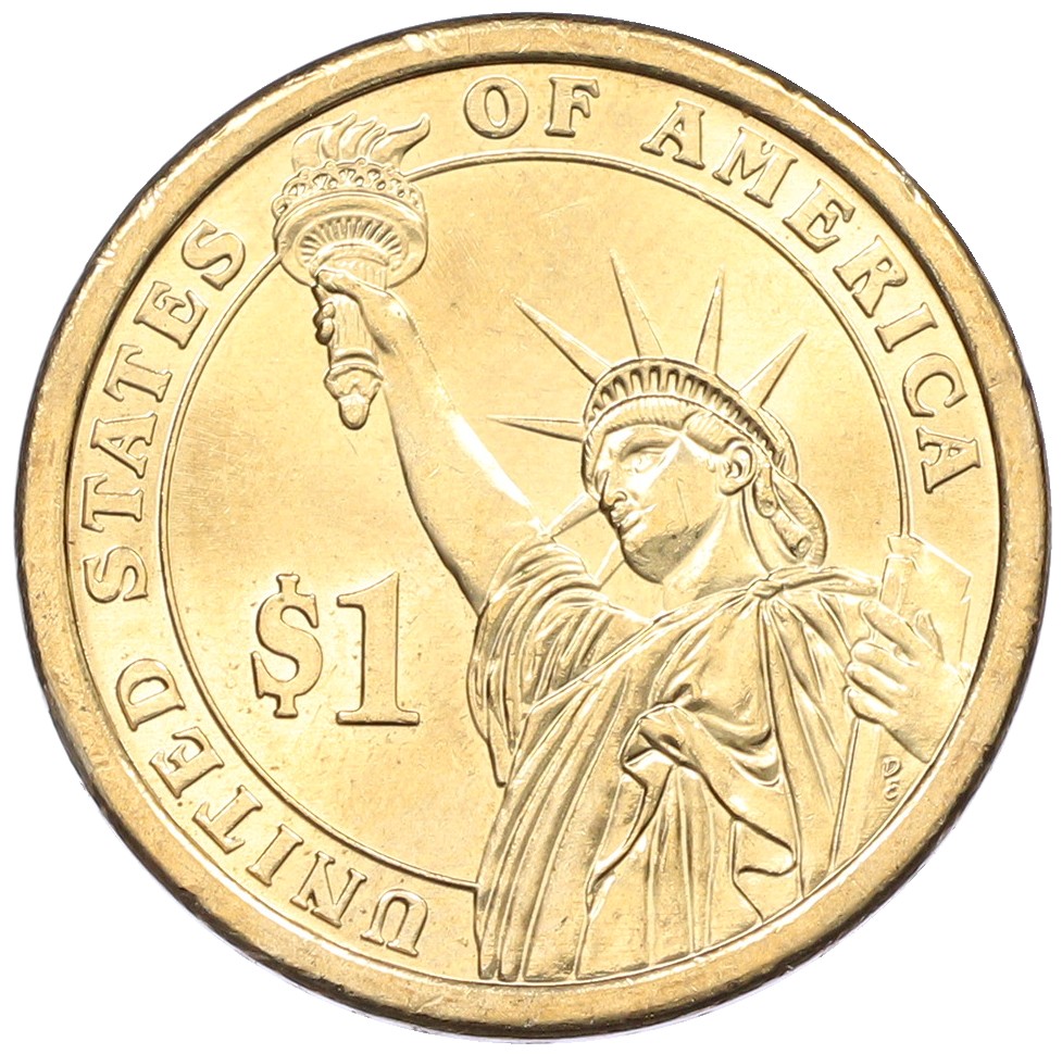 1 доллар 2008 года (Р) США «5-й президент США Джеймс Монро» — Фото №2