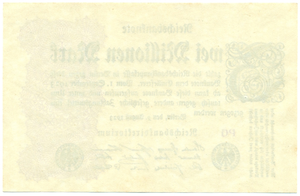 3 миллиона марок 1923 года Германия — Фото №2