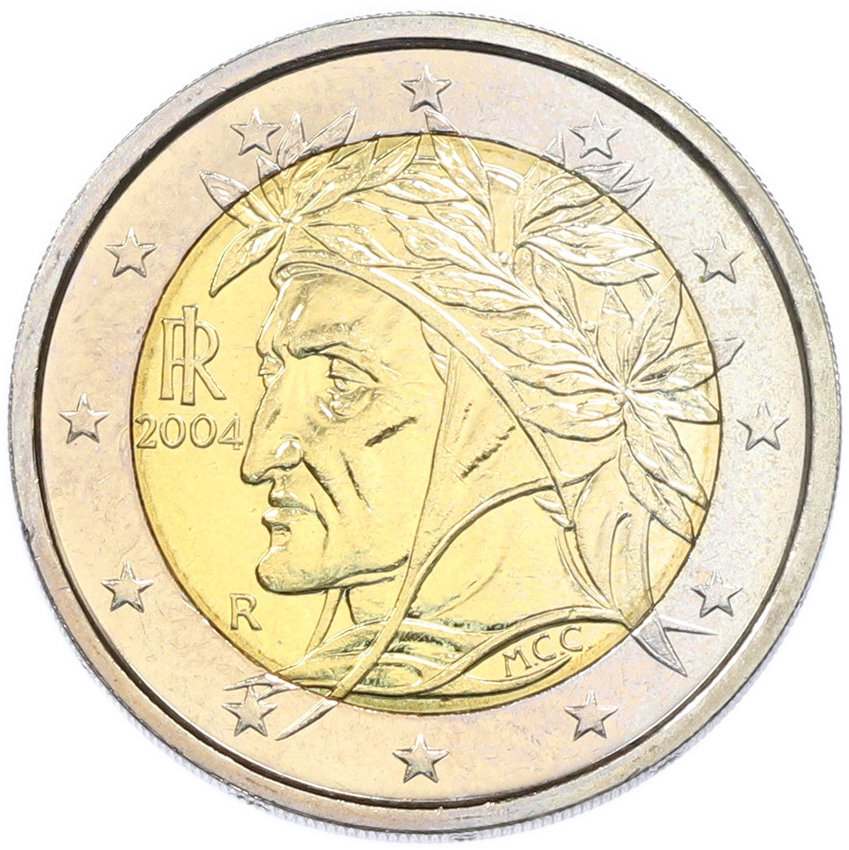 2 евро 2004 года Италия — Фото №1