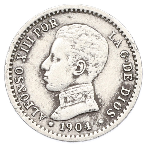 50 сентимо 1904 (10) года Испания — Фото №1