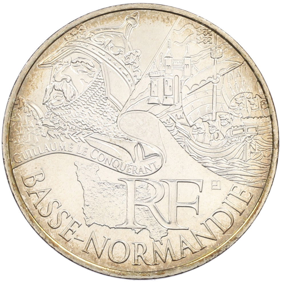 10 евро 2012 года Франция «Регионы Франции — Нижняя Нормандия» — Фото №1
