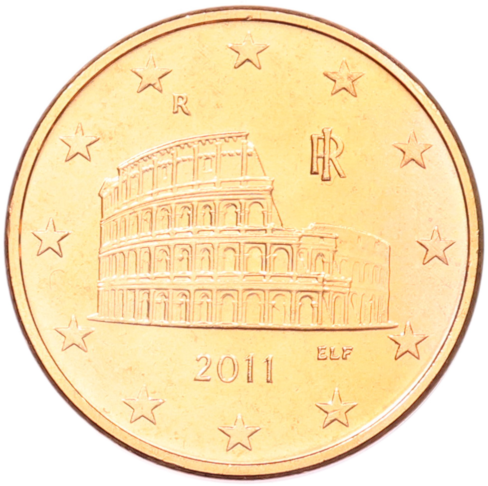 5 евроцентов 2011 года Италия — Фото №1