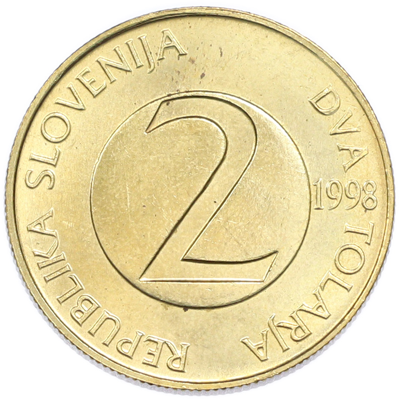 2 толара 1998 года Словения — Фото №1