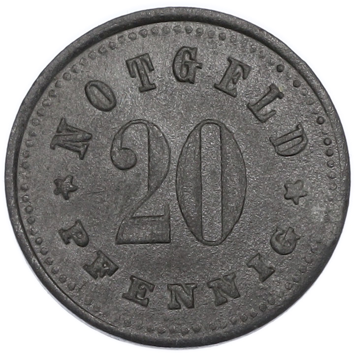 20 пфеннигов 1917 года Германия — город Шробенхаузен (Нотгельд) — Фото №2