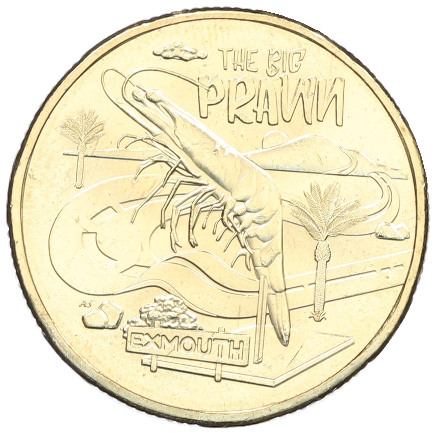 1 доллар 2025 года Австралия «Австралийские Большие Вещи — Большая креветка» — Фото №1