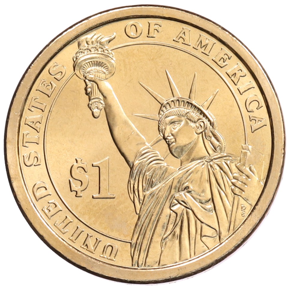 1 доллар 2013 года Р США «28-й президент США Вудро Вильсон» — Фото №2