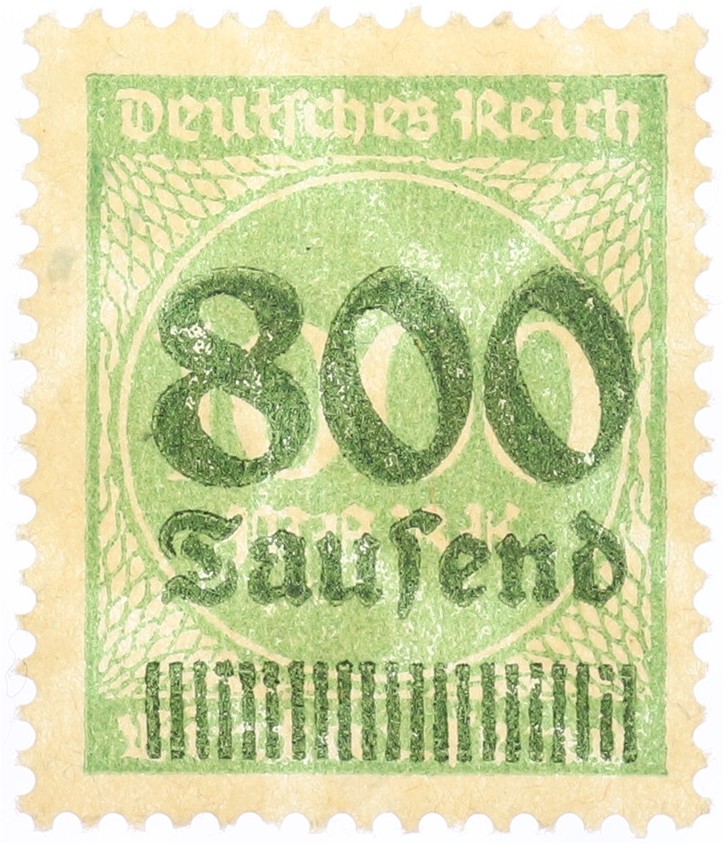 Почтовая марка 800.000 марок 1923 года Германия — Фото №1