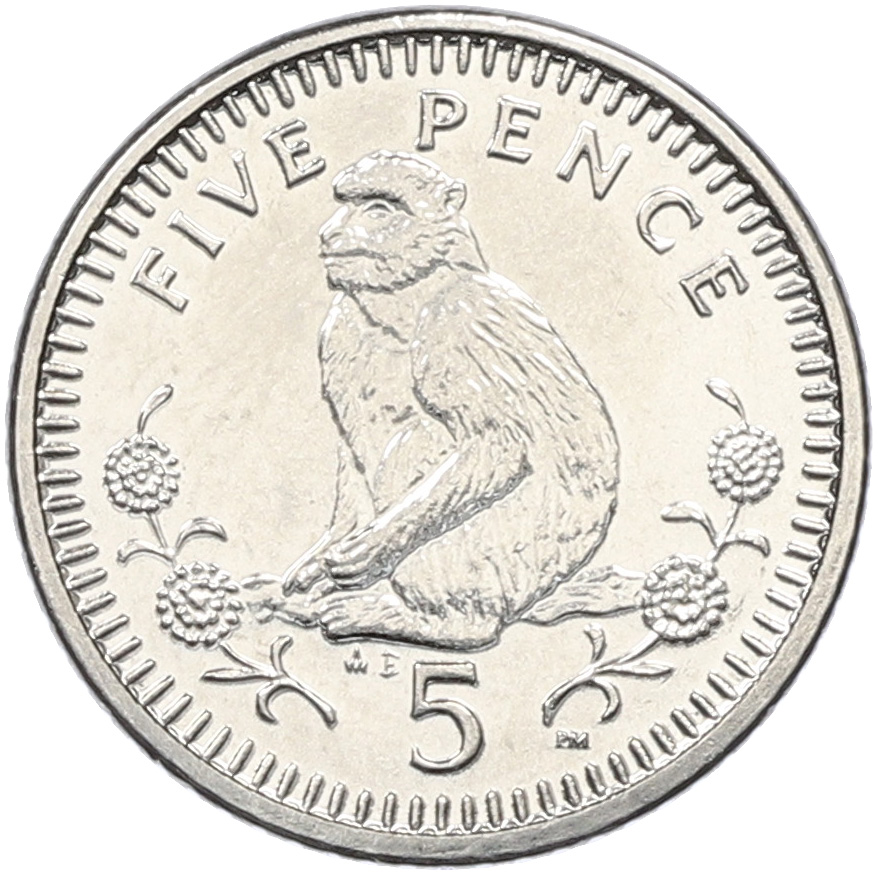 5 пенсов 2003 года Гибралтар — Фото №1