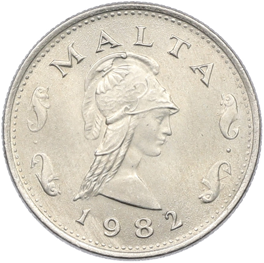 2 цента 1982 года Мальта — Фото №1