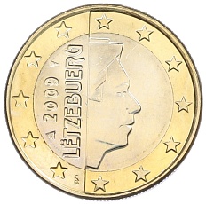 1 евро 2009 года Люксембург — Фото №1