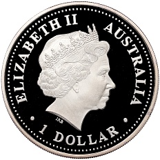 1 доллар 1999 года Австралия «Австралийская кукабара» — Фото №2