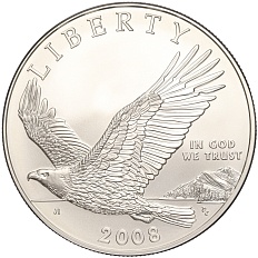 1 доллар 2008 года P США «Белоголовый орлан» — Фото №1