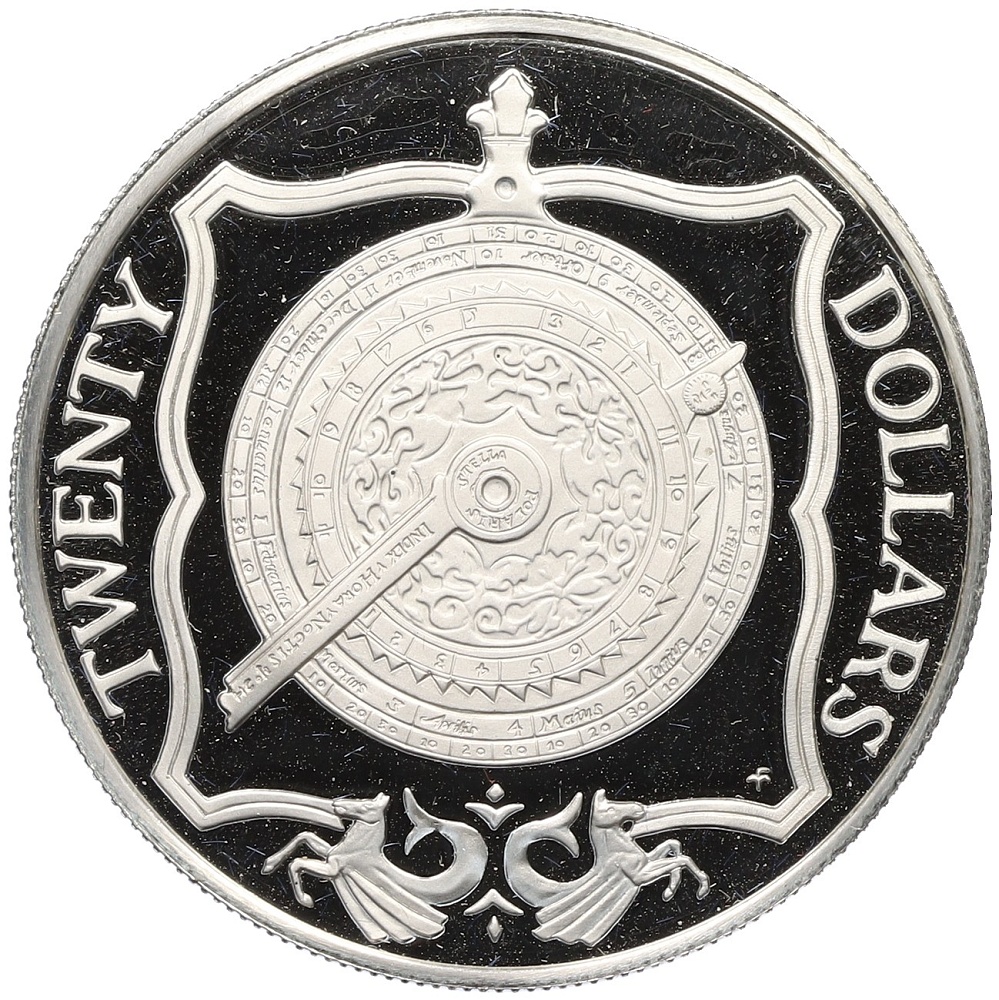 20 долларов 1985 года Британские Виргинские острова «Сокровища затонувших кораблей — Ноктурлабиум» — Фото №1