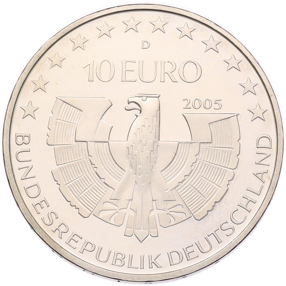 10 евро 2005 года D Германия «Национальный парк Баварский лес» — Фото №2