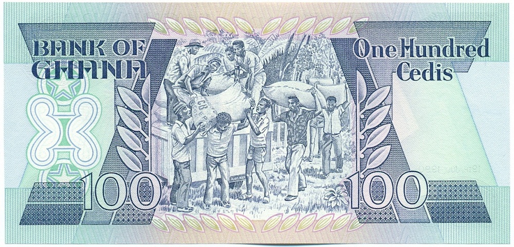 100 седи 1990 года Гана — Фото №2