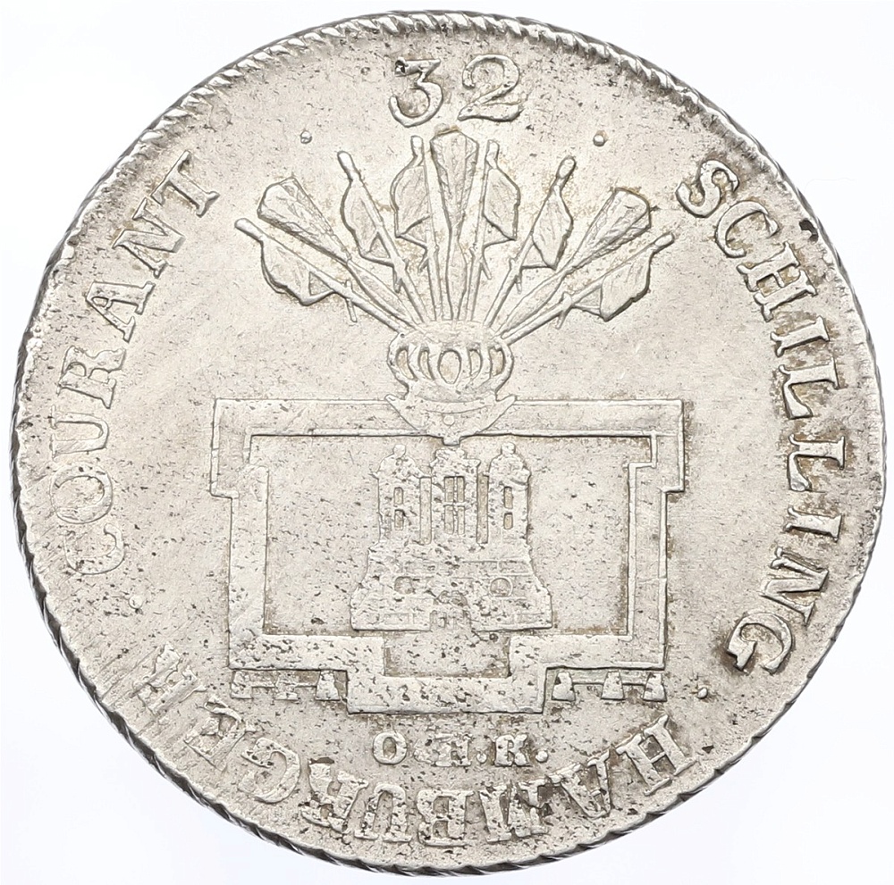 32 шиллинга 1796 года Гамбург — Фото №1