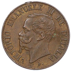 1 чентезимо 1867 года M Италия — Фото №2