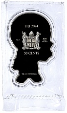 50 центов 2024 года Фиджи «Робокоп» (Цветное покрытие) — Фото №2