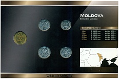Набор монет 1995-1998 года Молдавия — Фото №2