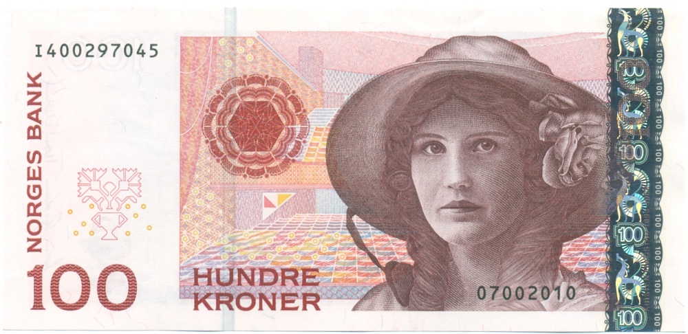 100 крон 2010 года Норвегия — Фото №1