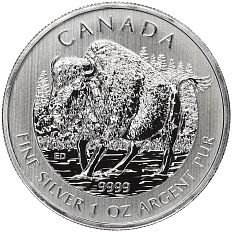 5 долларов 2013 года Канада «Канадская Фауна — Бизон» — Фото №1