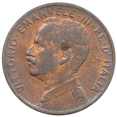 1 чентезимо 1914 года Италия — Фото №2