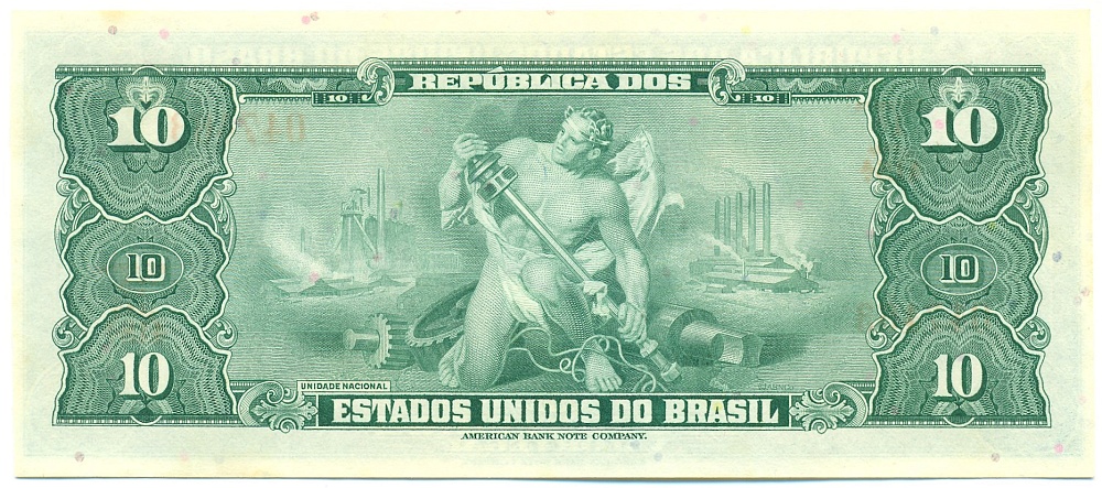 10 крузейро 1961 года Бразилия — Фото №2