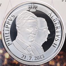 20 евро 2013 года Бельгия «Вступление на престол короля Филиппа» — Фото №1