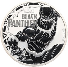 1 доллар 2018 года Тувалу «Комиксы Marvel — Черная пантера» — Фото №1