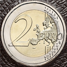 2 евро 2023 года Ватикан «500 лет со дня смерти Пьетро Перуджино» — Фото №2