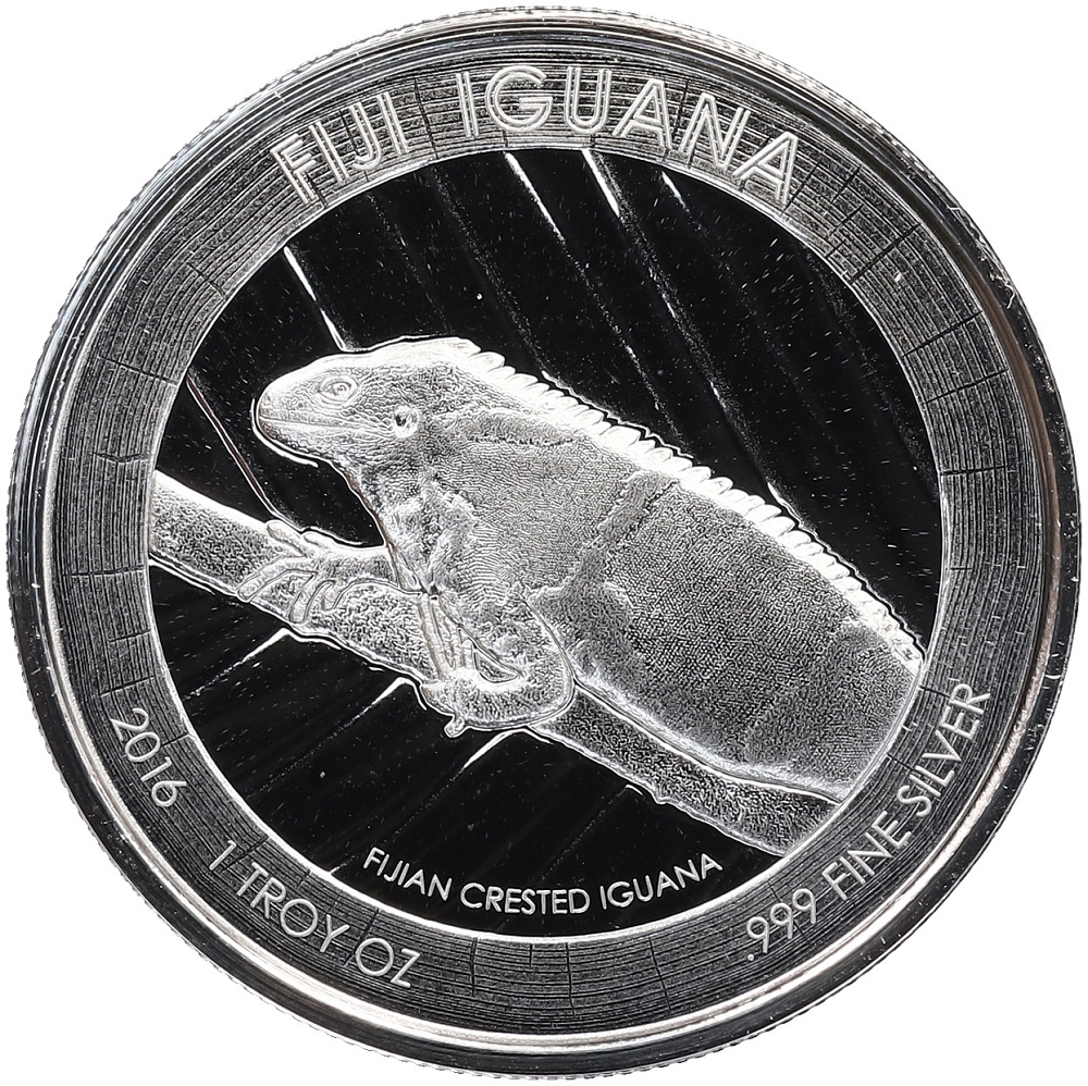 1 доллар 2016 года Фиджи «Фиджийская игуана» — Фото №1