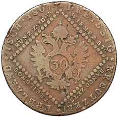 30 крейцеров 1807 года G Австрия — Фото №1