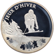 10 евро 2009 года Франция «XXI зимние Олимпийские Игры 2010 года B Ванкувере» — Фото №1