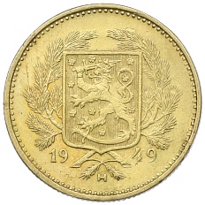 5 марок 1949 года Финляндия — Фото №1