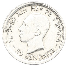 50 сентимо 1926 года Испания — Фото №1