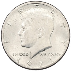 1/2 доллара (50 центов) 1971 года США — Фото №1