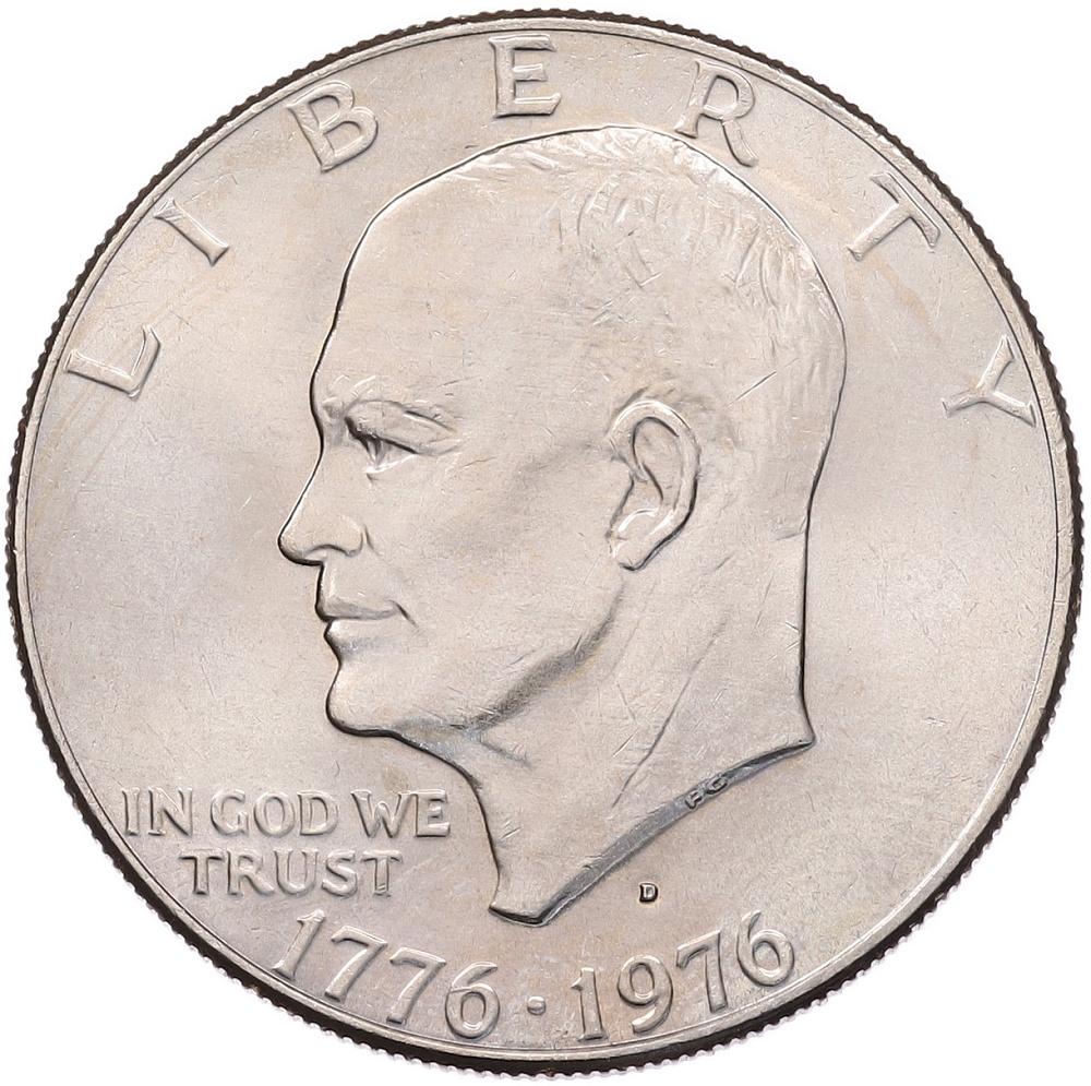 1 доллар 1976 года D США «200 лет Независимости» — Фото №1