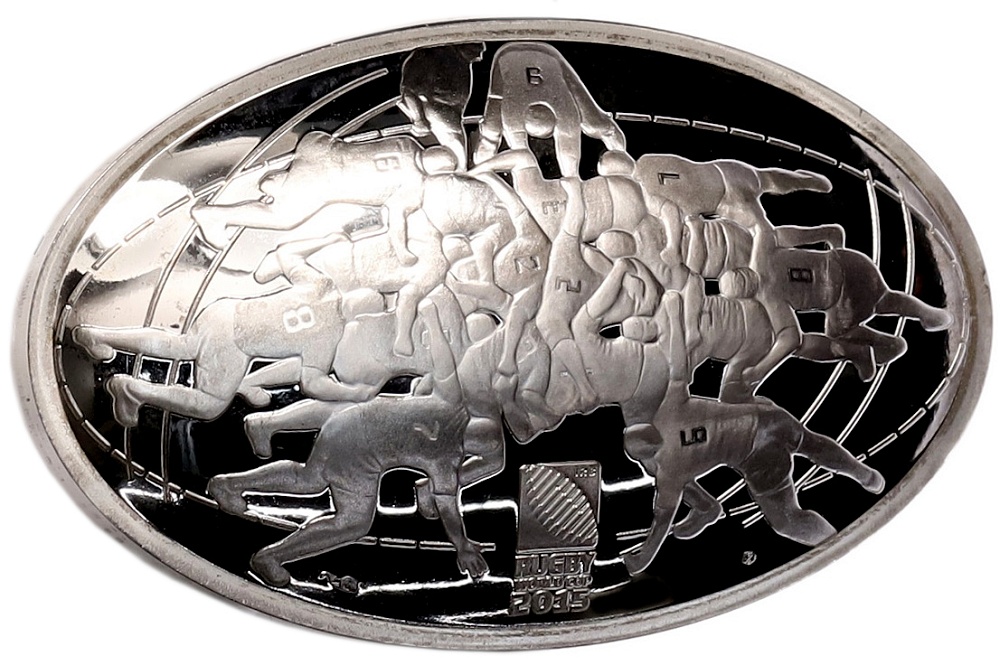 10 евро 2015 года Франция «Чемпионат мира по регби 2015 года» — Фото №2