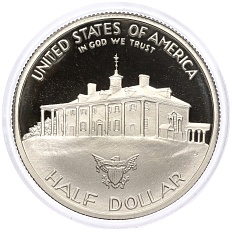 1/2 доллара 1982 года S США «250 лет со дня рождения Джорджа Вашингтона» — Фото №2