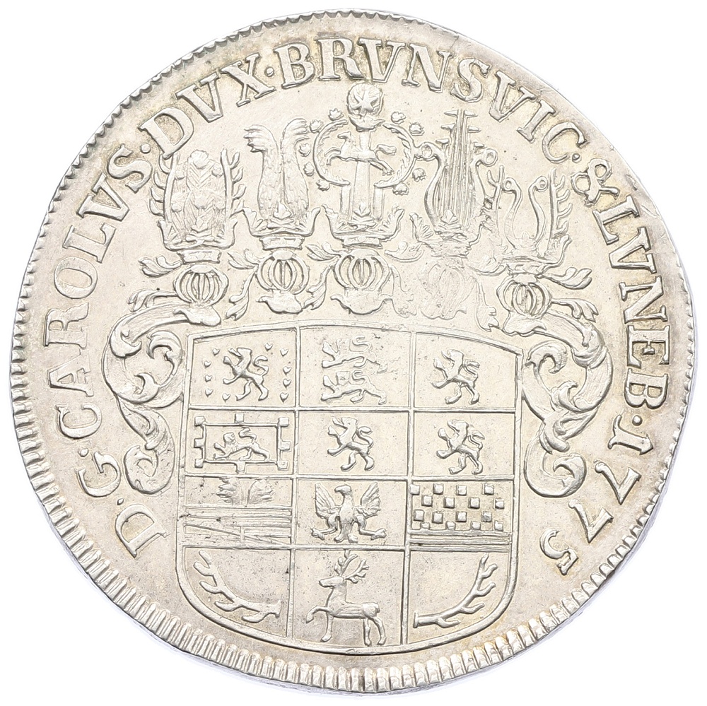 1 талер 1775 года Брауншвейг-Вольфенбюттель — Фото №2